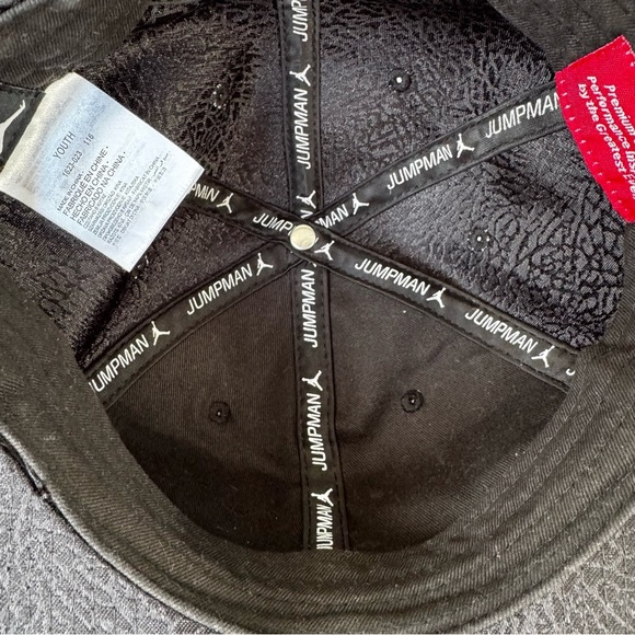 Jordan Jumpman Snapback Hat — Youth / Kids — Black - Picture 3 of 7